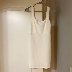 White fitted urban outfitters dress